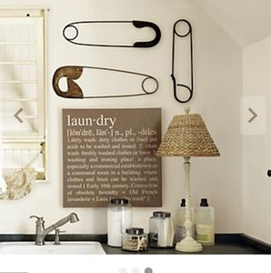 Ballard Design Safety Pin Plaques Wall Art